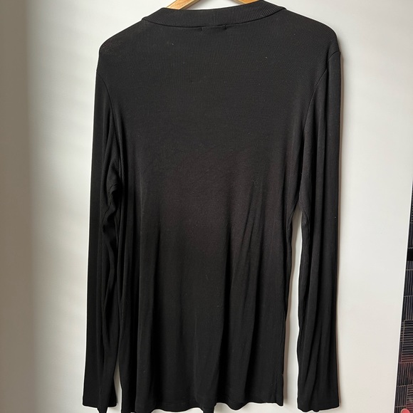 LNA cut-out ribbed top in black - Picture 6 of 7